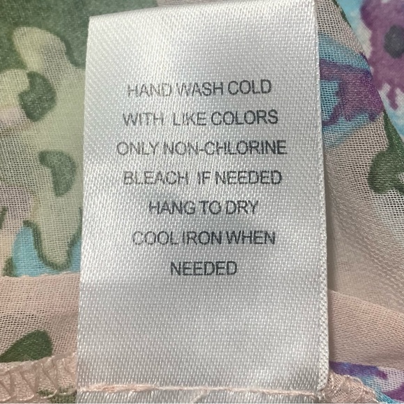 DANIEL RAINN Floral Open Front Kimono Size M/L - Picture 6 of 7